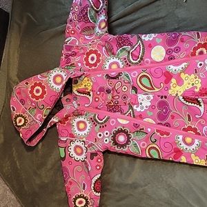 Hannah Andersson Outdoors pink paisley snowsuit, girls size 2/3